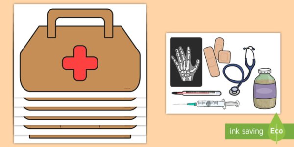 Чемоданчик доктора аппликация