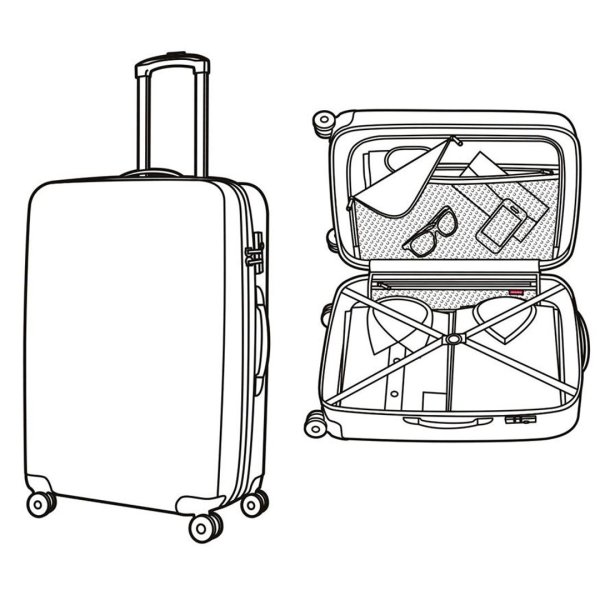 Чемодан 4-х колесный Suitcase l (95л)