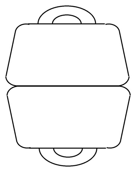 Сумка трафарет для вырезания
