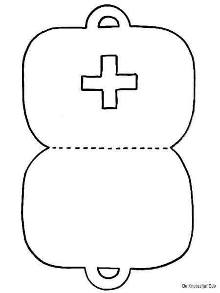 Аппликация для детей сумка врача