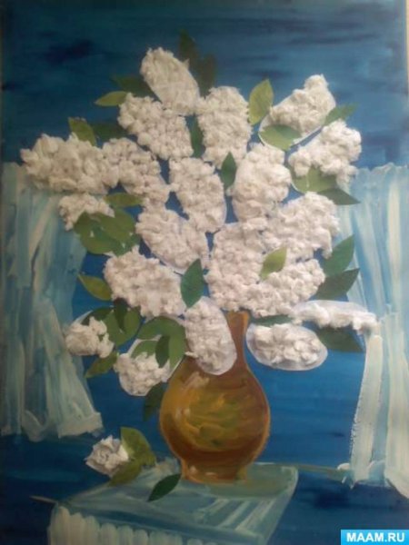 Аппликация черемуха