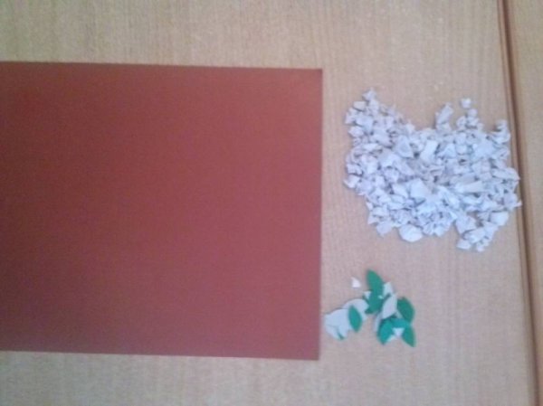 Черемуха из салфеток