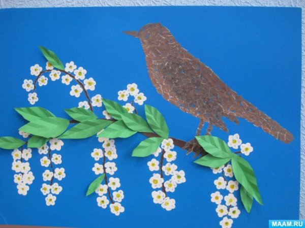 Весенние аппликации в детском саду