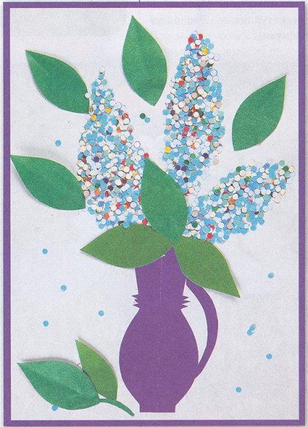 Аппликация на тему Весна