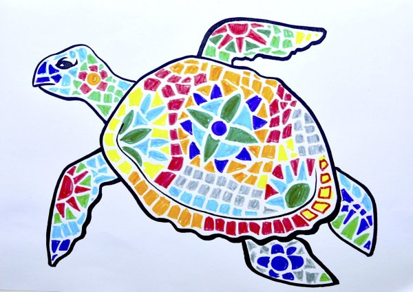 Гауди мозаика животные