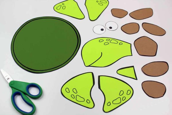 Поделка черепашка из бумаги для детей