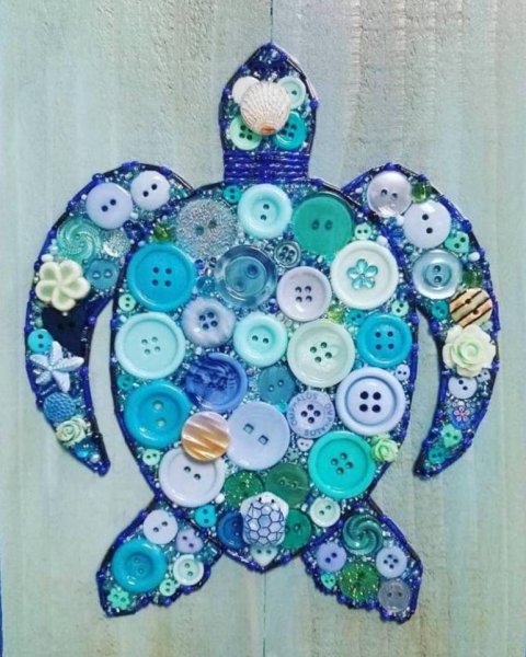 Панно с пуговицами