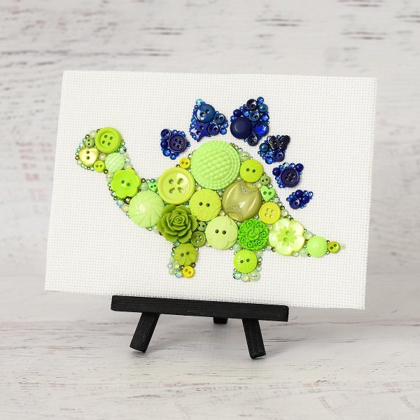 Вышивка из пуговиц