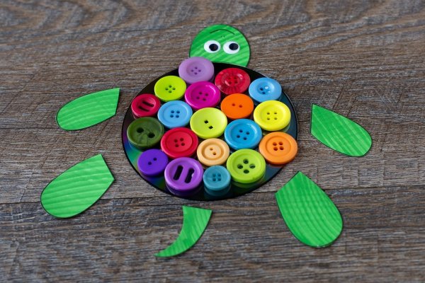 Поделки из пуговиц для детей