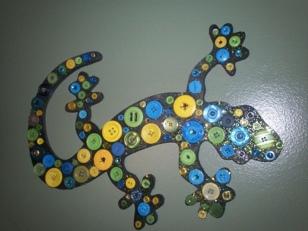 Поделки из пуговиц