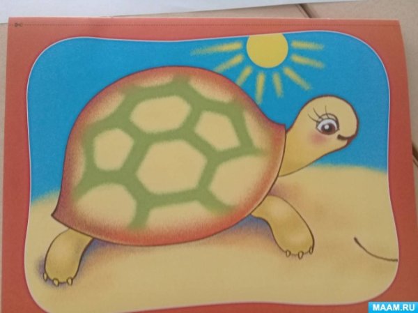 Черепашка аппликация для детей