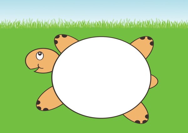 Черепашка аппликация для детей