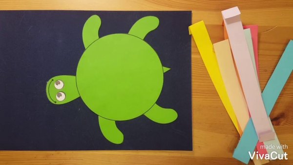 Аппликация черепаха