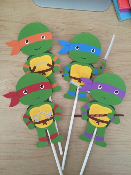 Черепашки ниндзя из бумаги