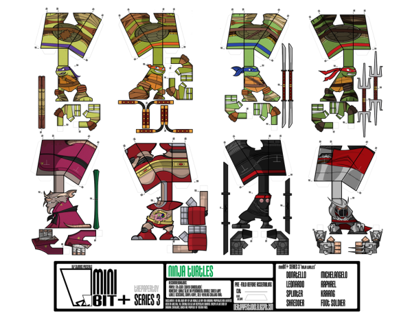 Паперкрафт Черепашки ниндзя