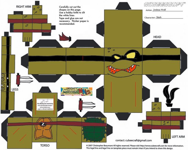 Черепашки ниндзя поделки