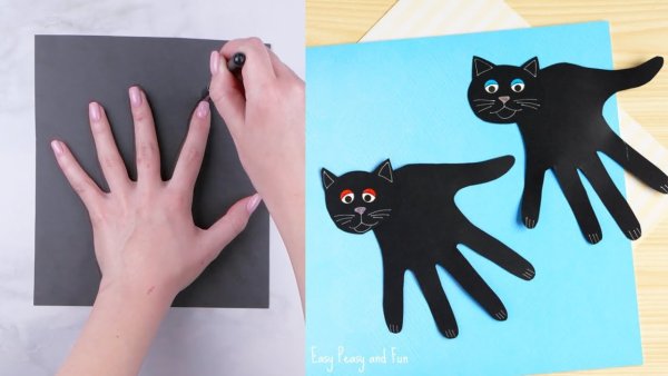 Поделка кошка