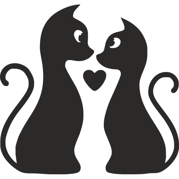 Влюбленные котики