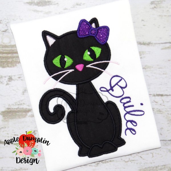 Аппликация из фетра кошка