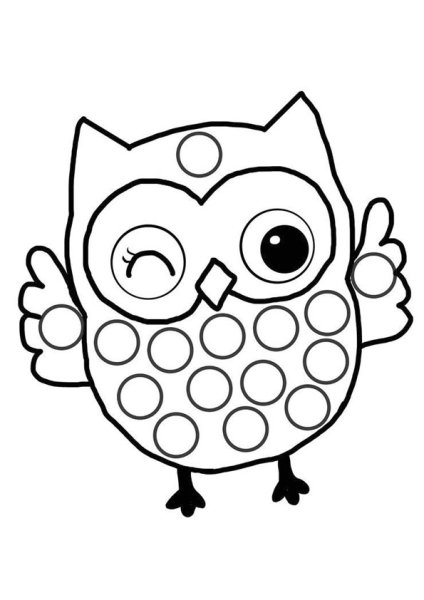 Раскраска Сова