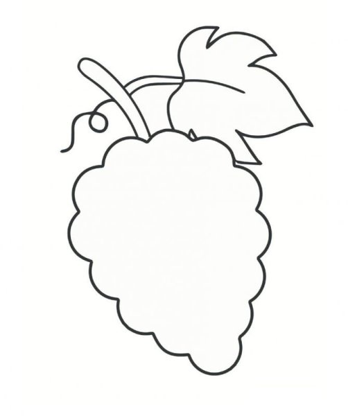 Трафарет фруктов для аппликации