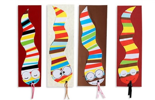 Аппликация книжная закладка