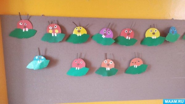 Червяк для аппликации детский сад