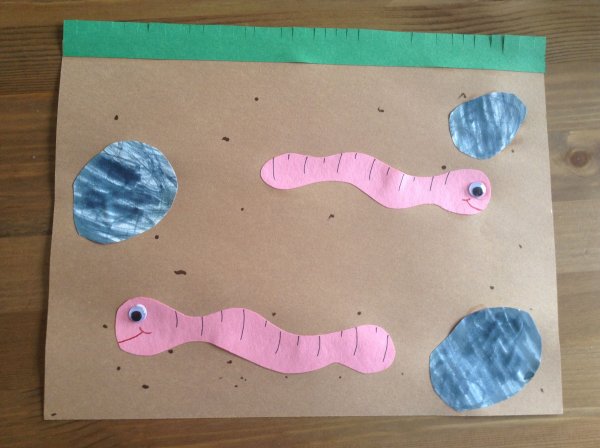 Поделка червячок