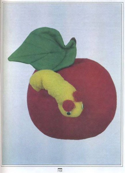 Яблоко из пластилина для детей