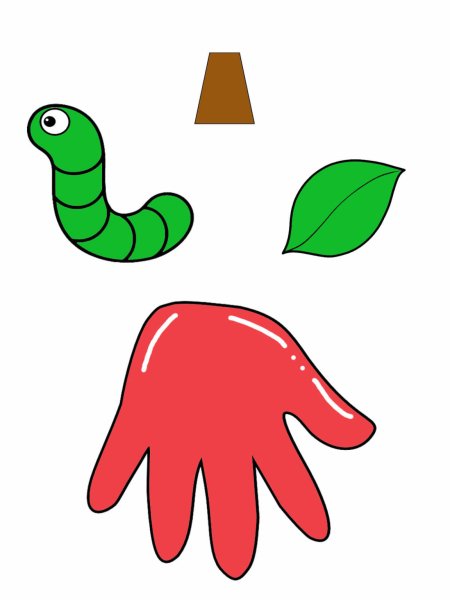 Червячок из бумаги