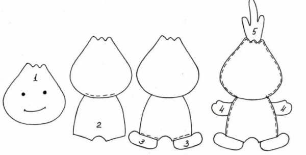 Аппликация Чиполлино