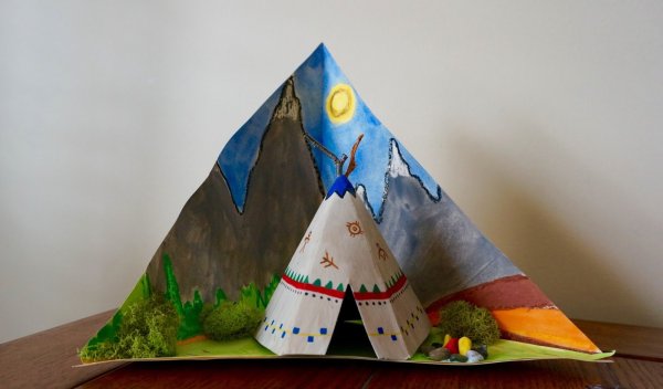 Вигвам поделка