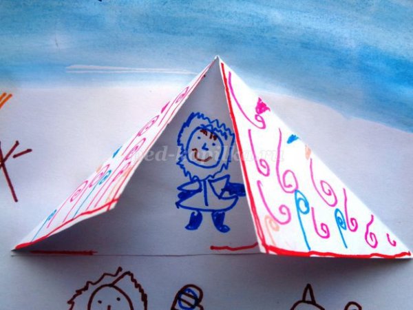 Аппликация чум в подготовительной группе