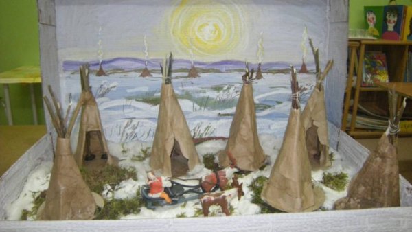 Макет жилища народов севера