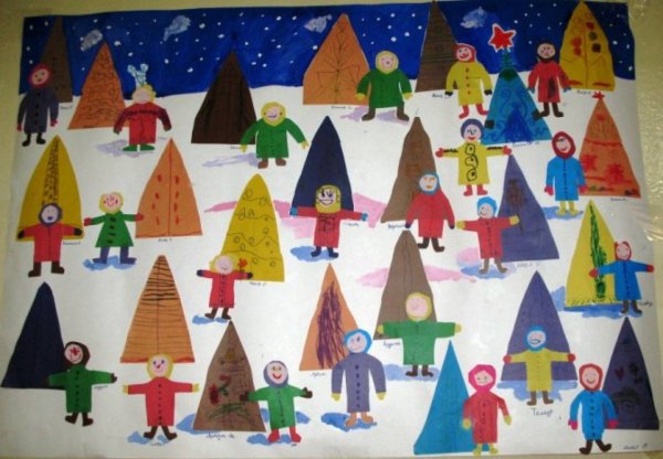 Аппликация народы севера подготовительная группа