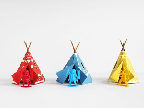 Вигвам поделка