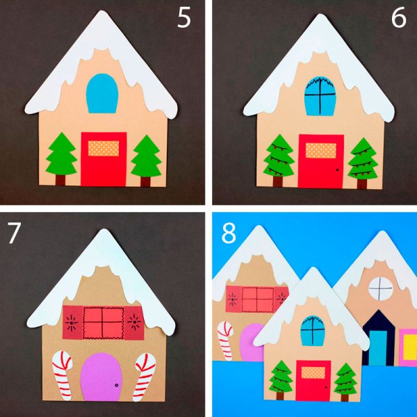 Домик из бумаги для детей