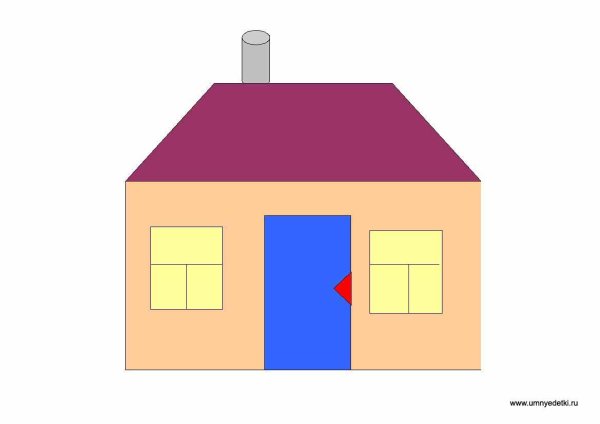 Аппликация домик