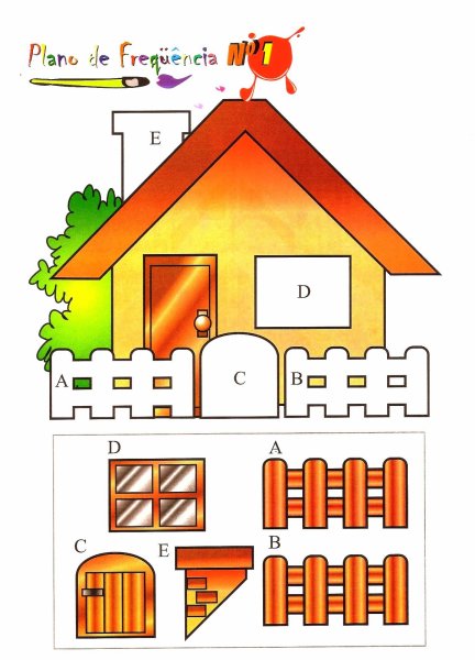 Детали домика для аппликации