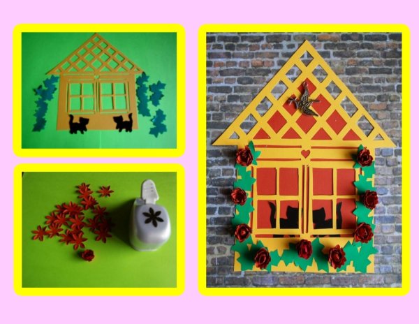 Аппликация домик