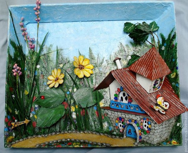 Панно из подручных материалов