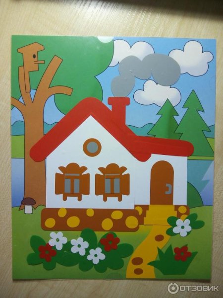 Аппликация сказочный домик
