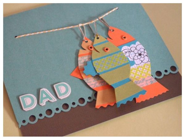 Открытка для папы своими руками