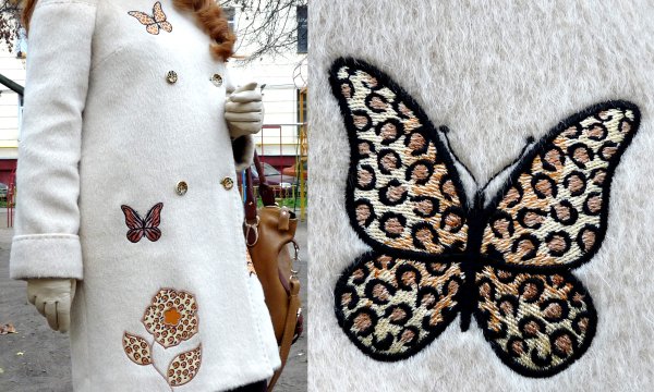 Пальто с вышивкой