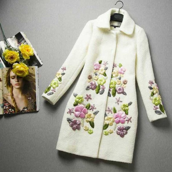 Аппликация на пальто