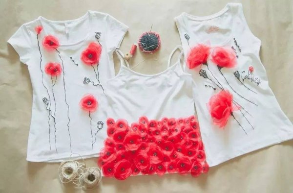 Аппликация на футболке