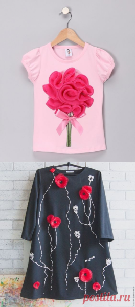 Идеи для аппликации на одежде