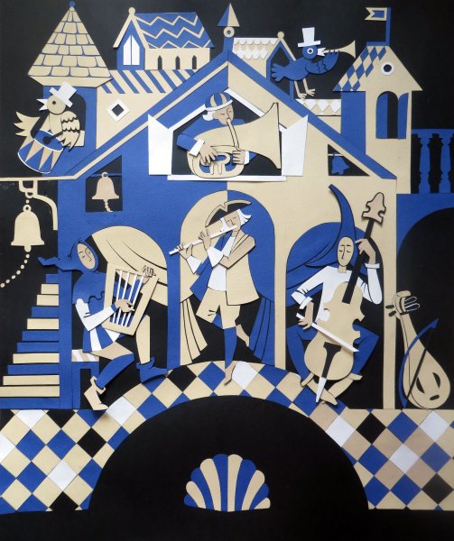 Декоративно плоскостная композиция