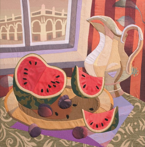 Натюрморт в технике аппликации