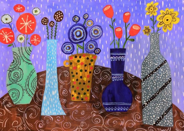 Натюрморт в декоративном стиле